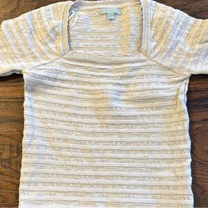 Cream Rye Grass women’s medium blouse/top stretchy square neck high quality